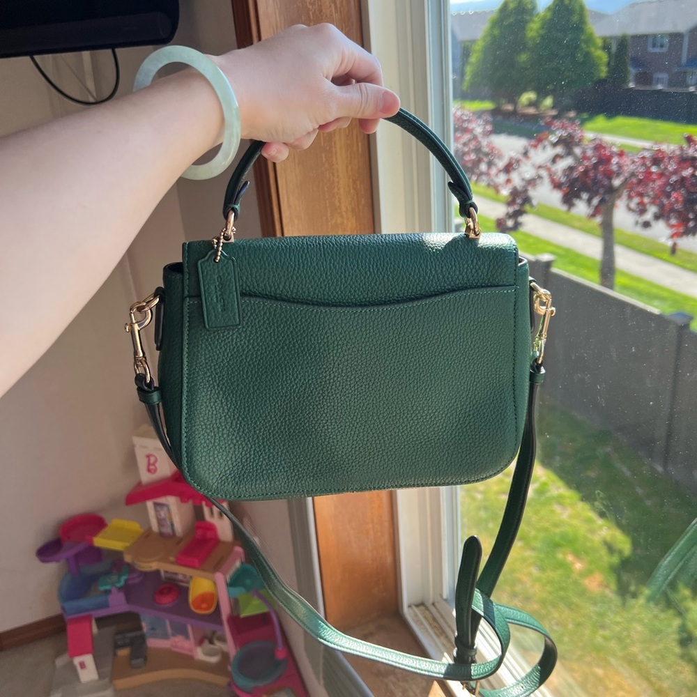 Coach Turnlock Marlie Green Top-Handle Satchel Mini bag - Picture 3 of 9